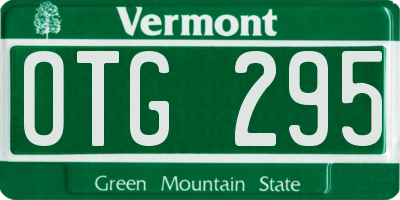 VT license plate OTG295
