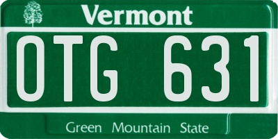 VT license plate OTG631
