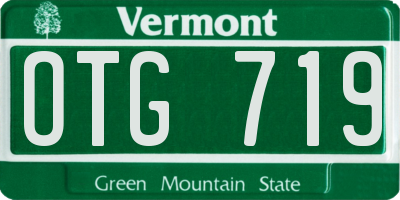 VT license plate OTG719