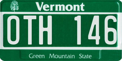 VT license plate OTH146