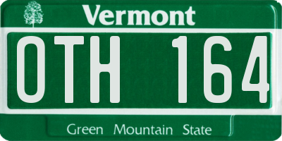 VT license plate OTH164