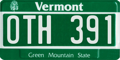 VT license plate OTH391