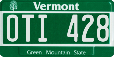 VT license plate OTI428
