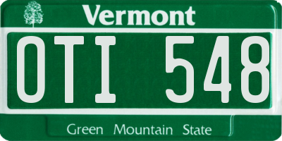 VT license plate OTI548