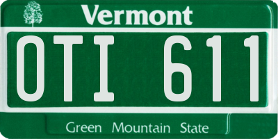 VT license plate OTI611