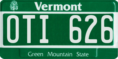 VT license plate OTI626