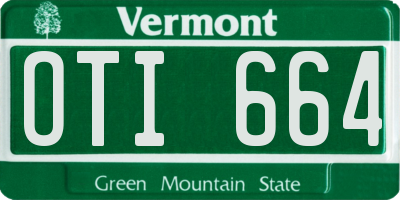 VT license plate OTI664