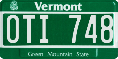 VT license plate OTI748