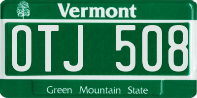VT license plate OTJ508