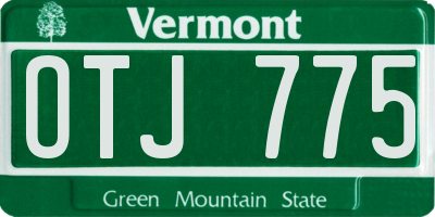 VT license plate OTJ775
