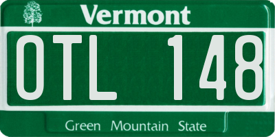 VT license plate OTL148