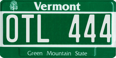 VT license plate OTL444