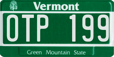 VT license plate OTP199