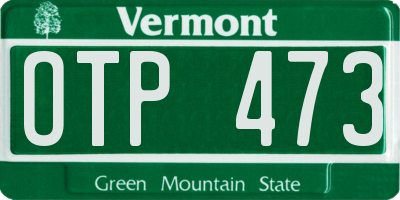 VT license plate OTP473