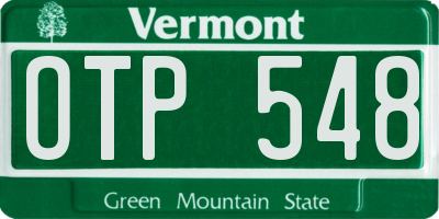 VT license plate OTP548