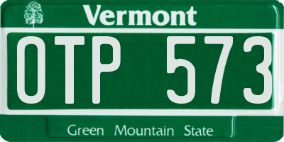 VT license plate OTP573