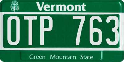 VT license plate OTP763