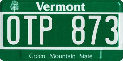 VT license plate OTP873