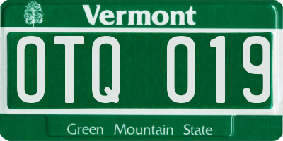 VT license plate OTQ019