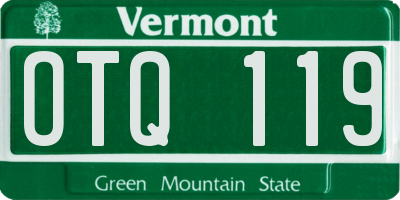 VT license plate OTQ119