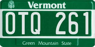 VT license plate OTQ261