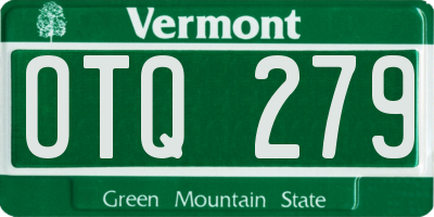 VT license plate OTQ279