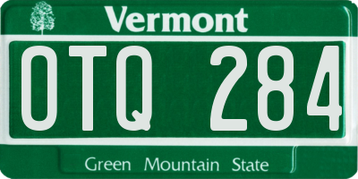 VT license plate OTQ284