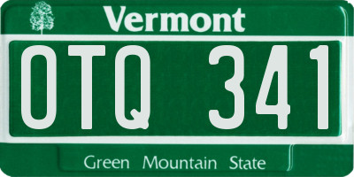 VT license plate OTQ341