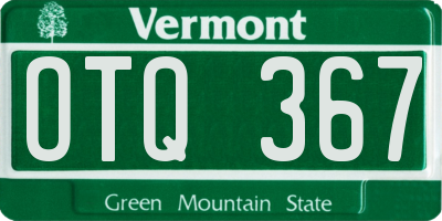 VT license plate OTQ367