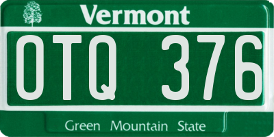 VT license plate OTQ376