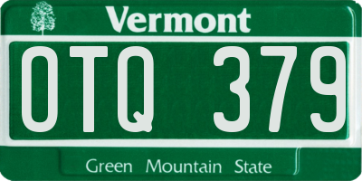 VT license plate OTQ379