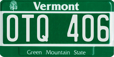 VT license plate OTQ406