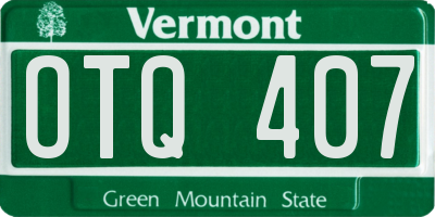 VT license plate OTQ407