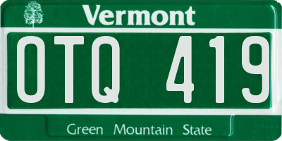 VT license plate OTQ419