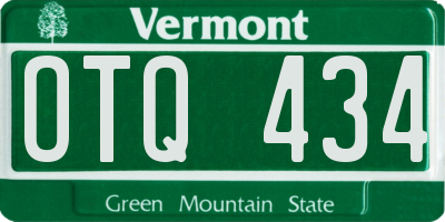 VT license plate OTQ434