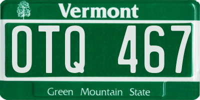 VT license plate OTQ467