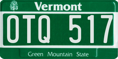 VT license plate OTQ517
