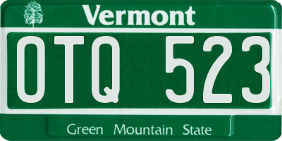 VT license plate OTQ523