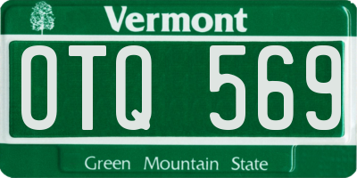 VT license plate OTQ569