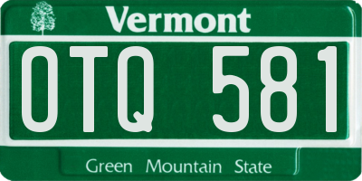 VT license plate OTQ581