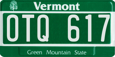 VT license plate OTQ617