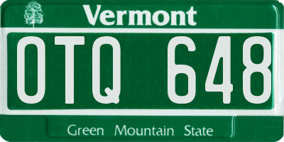 VT license plate OTQ648