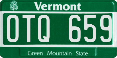 VT license plate OTQ659