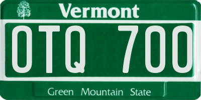 VT license plate OTQ700