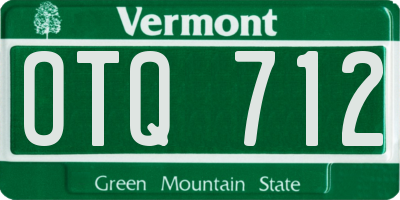 VT license plate OTQ712