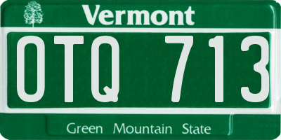 VT license plate OTQ713