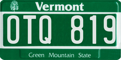 VT license plate OTQ819