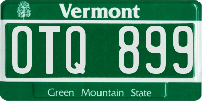 VT license plate OTQ899