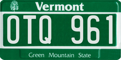 VT license plate OTQ961