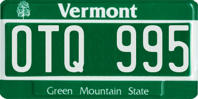 VT license plate OTQ995